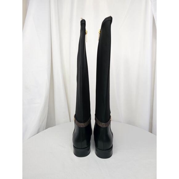 MICHAEL Michael Kors Women's Finley Tall Riding Boots Blk/Brown Size 7.5WS NWT - Picture 12 of 14